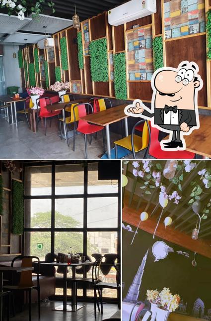 The interior of Heaven Pizza & Cafe