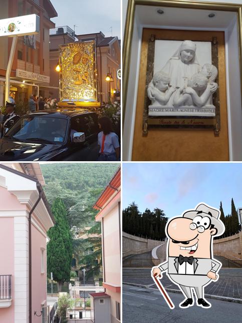 Puoi goderti l'aria fresca da seduto all'esterno di Hotel San Giuseppe