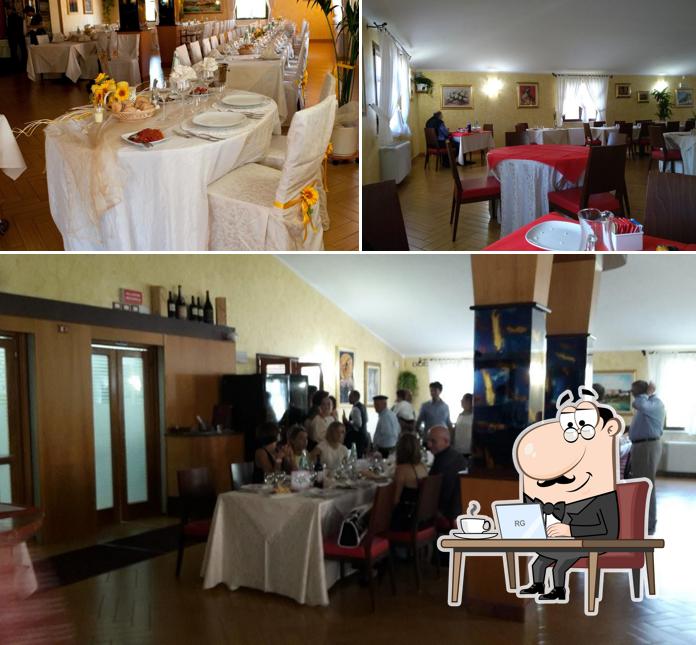 Gli interni di ristorante Su Soi