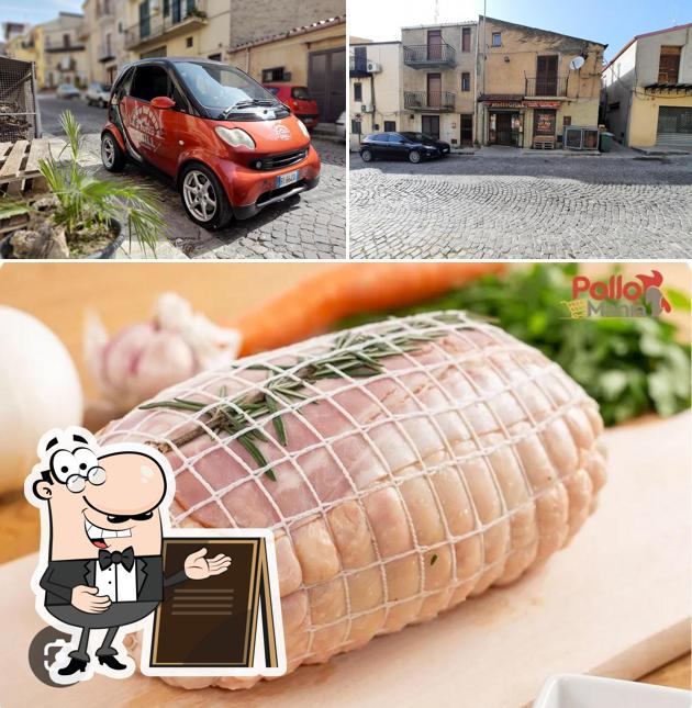 La esterno e cibo del ristorante