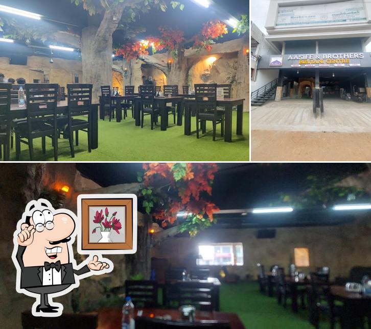 The interior of Aasife & Brothers Biriyani Centre (Tiruppur)