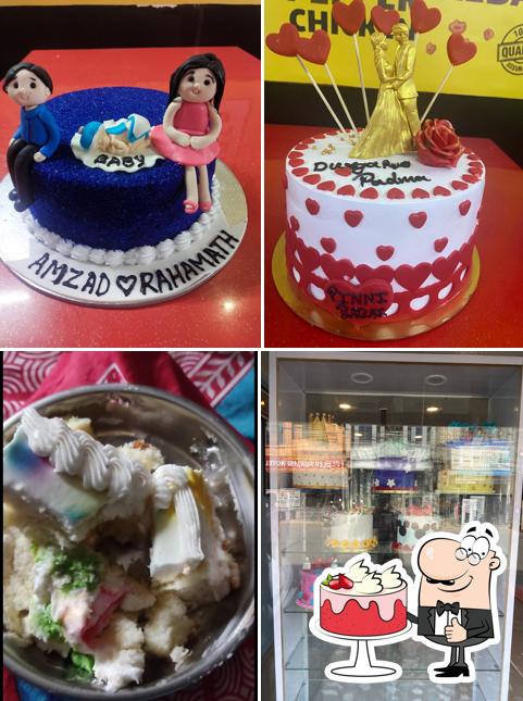 Red velvet cake at BAKE N TAKE