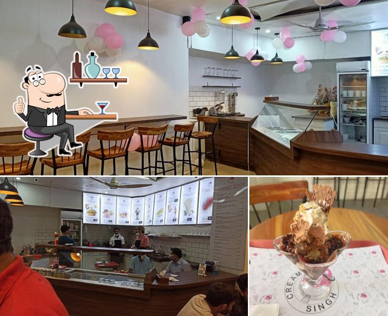 The interior of Creamy Singh