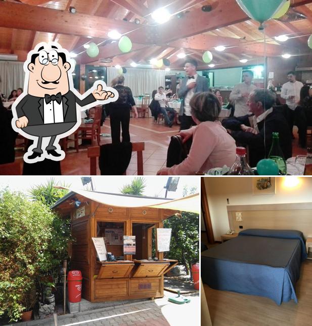 Gli interni di Hotel Grotte Ristorante Pizzeria