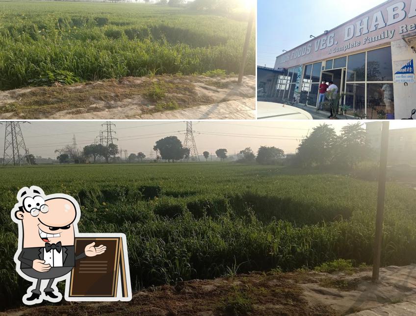 The exterior of Mor Foods Veg. Dhaba