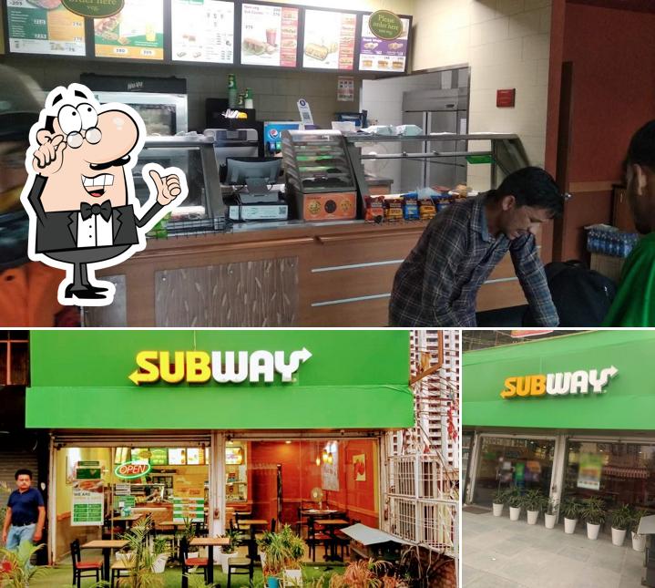 The interior of Subway