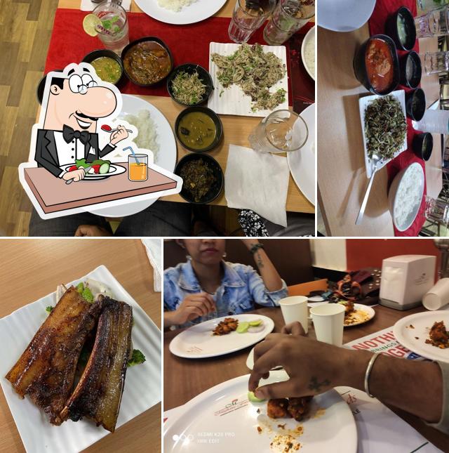 Food at Tomba Kitchen (Manipuri Cuisine)