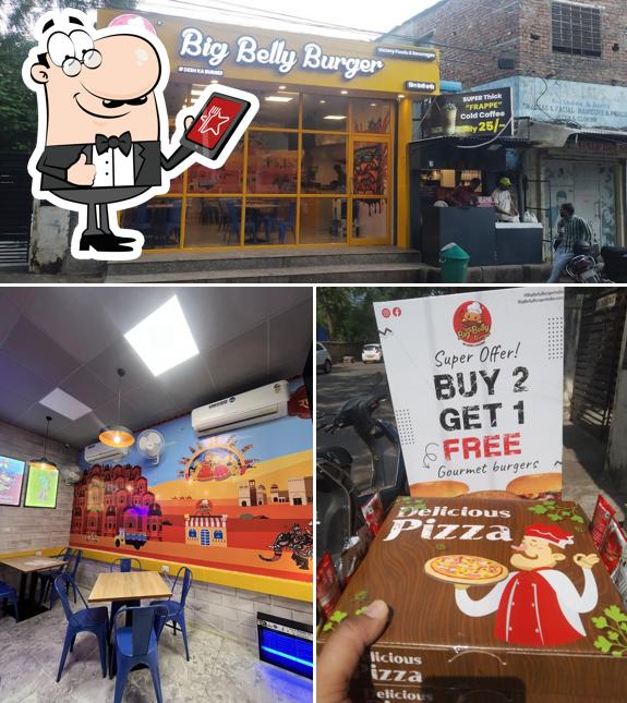 Among different things one can find exterior and beverage at Big Belly Burger