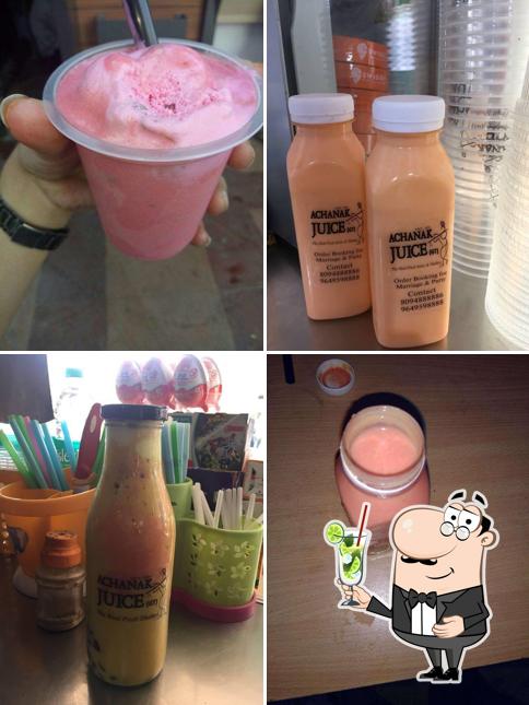 Order various drinks offered by Achanak Juice