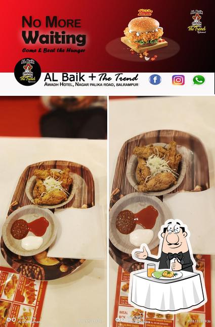 Food at AlBaik Chicken Corner
