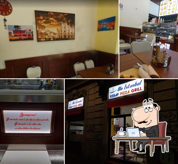 Gli interni di Blu Istanbul - Kebab Pizza Grill