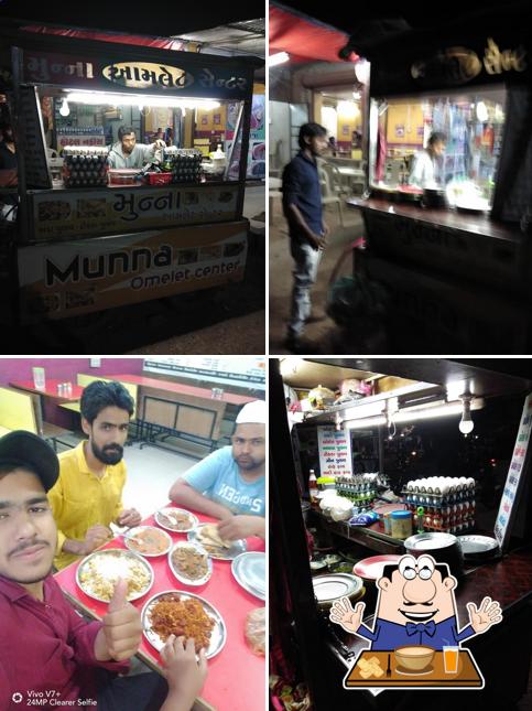 Food at Munna Omlet Centre