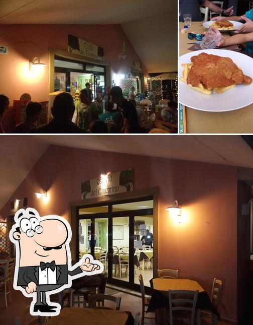 Gli interni di Osteria del Gineprino