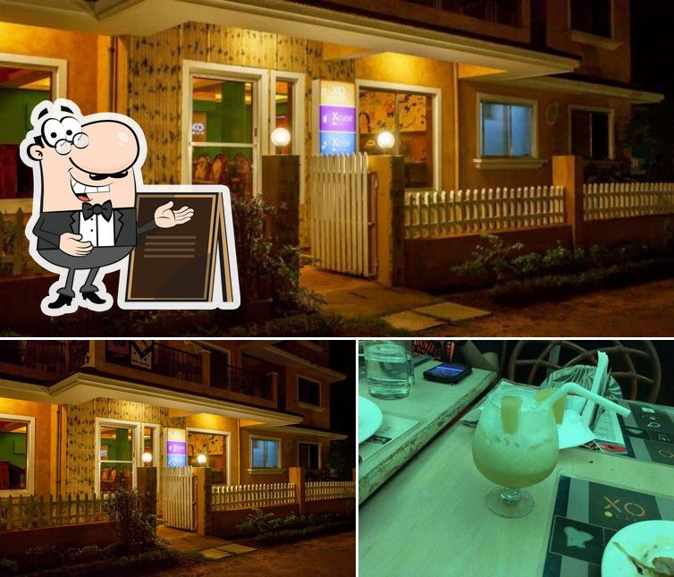 The picture of Xo Café’s exterior and beverage