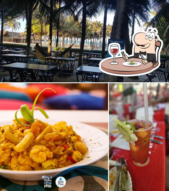A Santa Praia se destaca pelo comida e interior