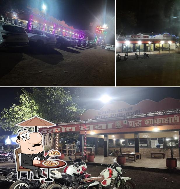 You can get some fresh air outside Dashmesh Dhaba (pure veg)