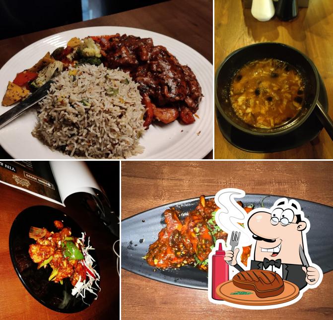 NEW MAMAAMIA RESTAURANT offers meat dishes