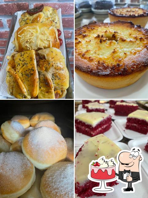 Bolo veludo vermelho em Esquina do pão