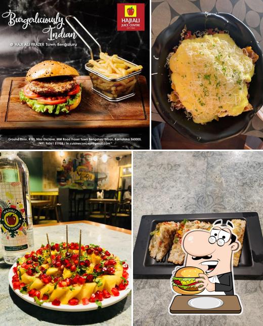 Try out a burger at Haji Ali Juice Centre