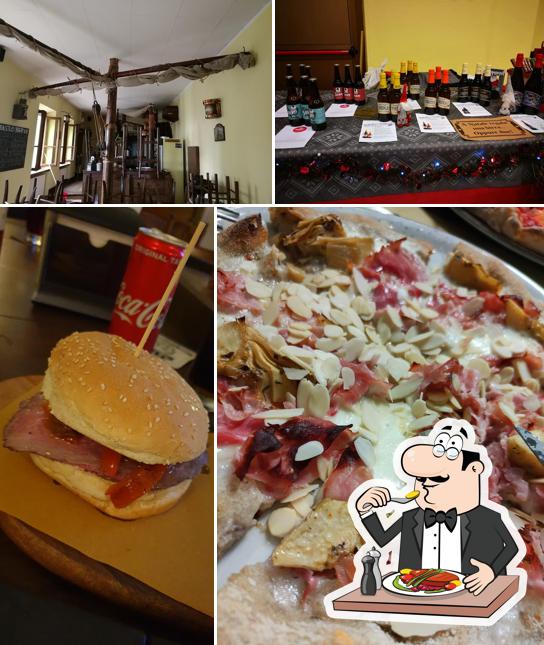 Questa è la immagine che mostra la cibo e interni di La Tana Pizzeria