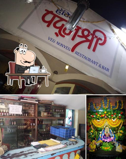 The interior of Padmashree bar