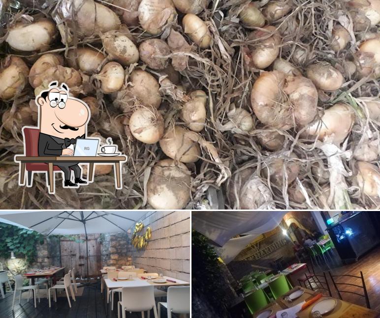Questa è la foto che raffigura la interni e cibo di Osteria Futuro