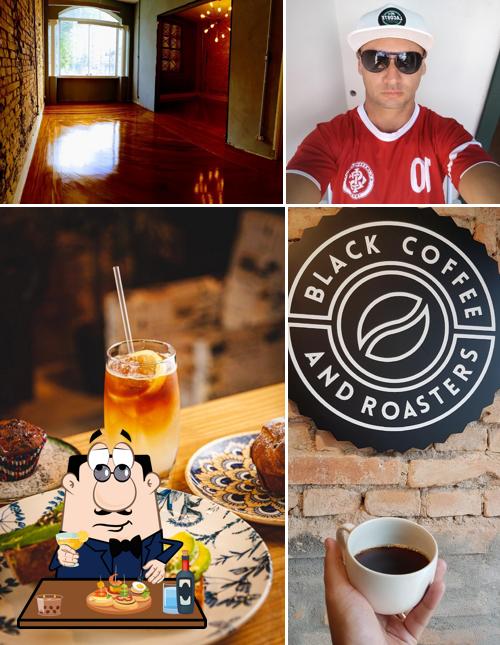 Coma um sanduíche no Black Coffee and Roasters