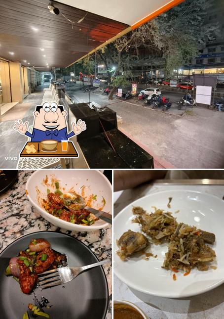 The restaurant's food and exterior