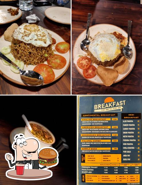 Get a burger at ARK Bistro