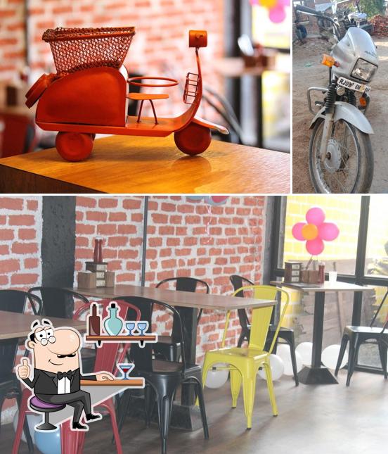 Take a look at the image showing interior and exterior at Cafe Heart Beat