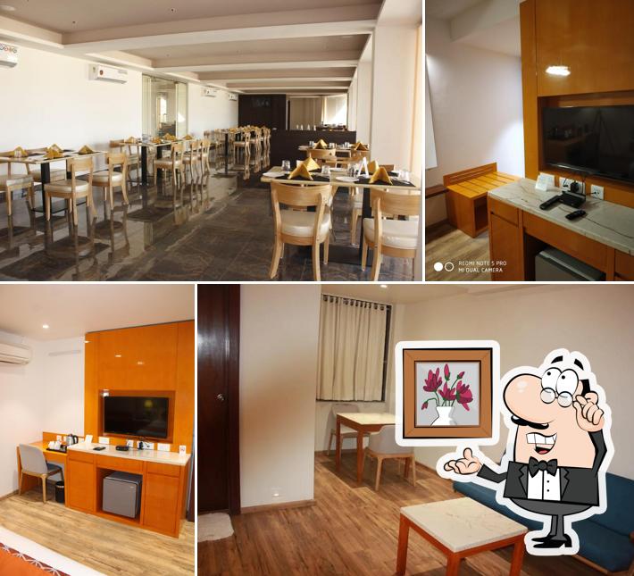 The interior of Dolphin Hotel at Becharaji - Best Hotel, Budget Hotel, Ac Hotel, Family Hotel