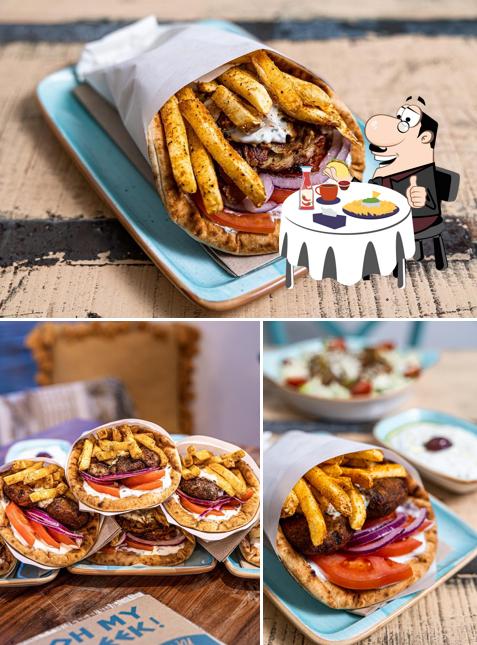 Ordina un hamburger a OH MY GREEK! Winterthur