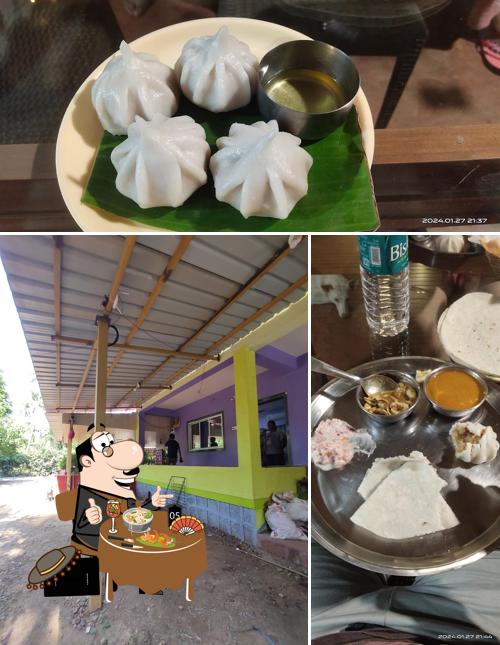 This is the image showing food and exterior at Sadanand Holiday Home