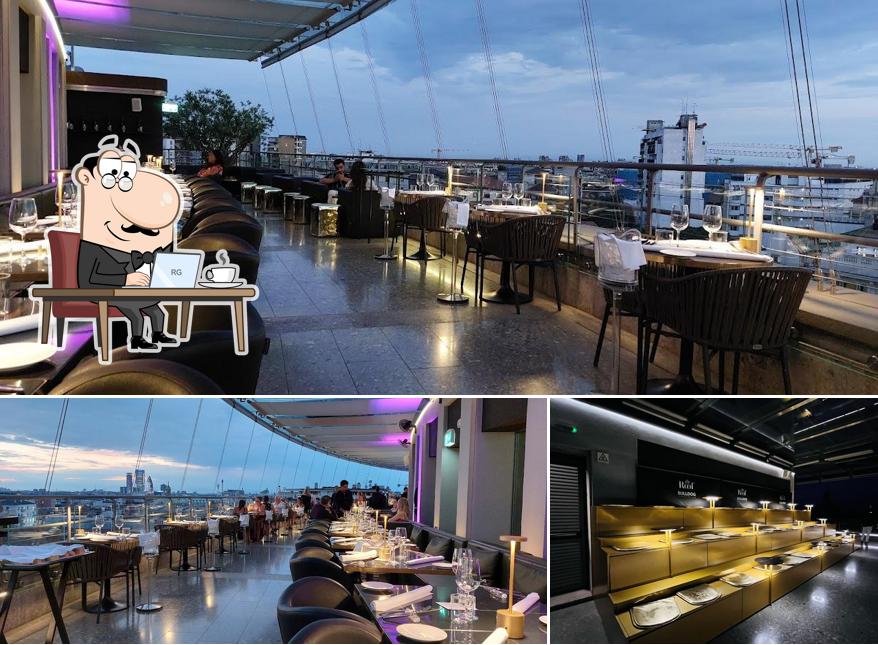 Gli interni di The Roof Milano