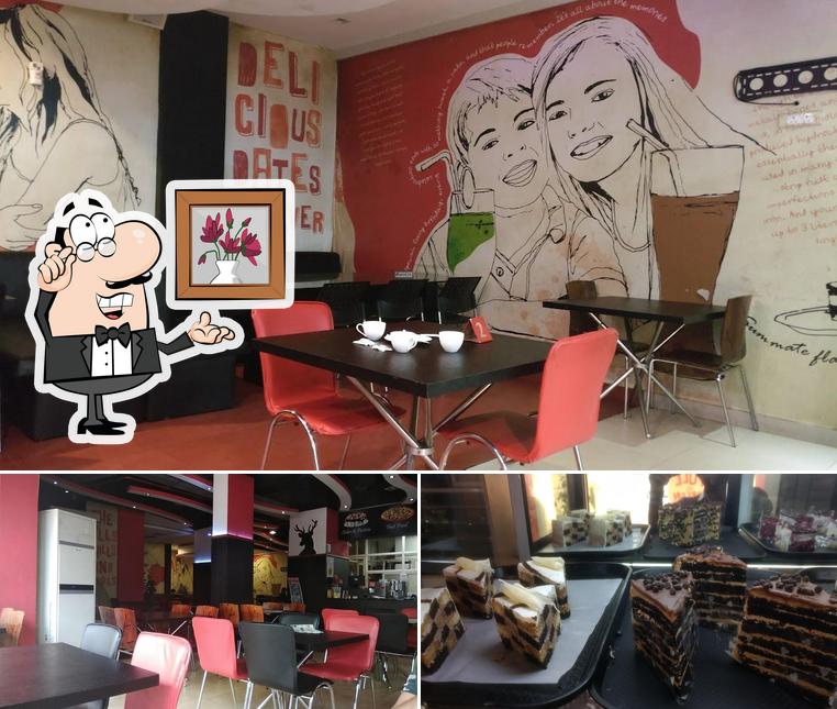 This is the image displaying interior and dessert at Ambrosia - Atelier