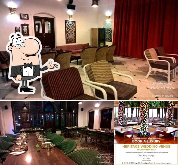 Take a seat at one of the tables at Agashiye