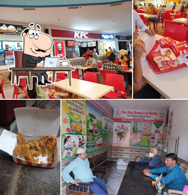 The interior of KFC