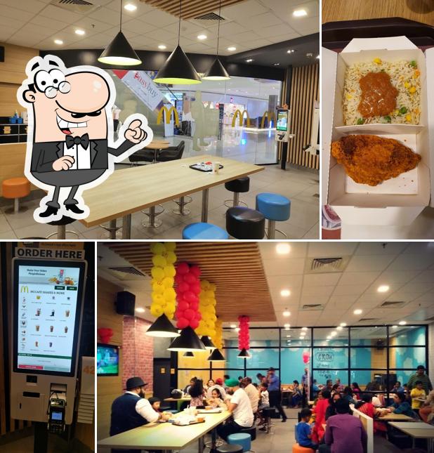 The interior of McDonald's