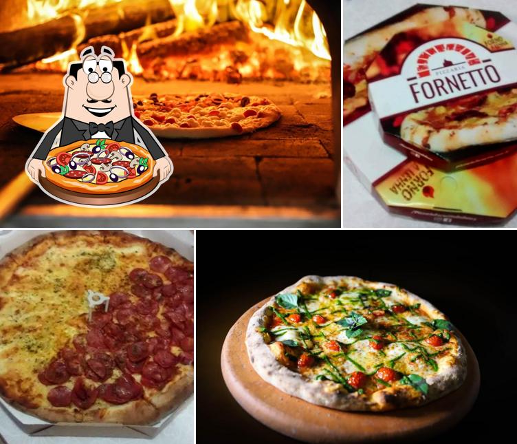 Escolha diferentes tipos de pizza