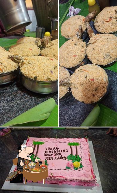 Food at Chinnaiah Chettynadu Hotel