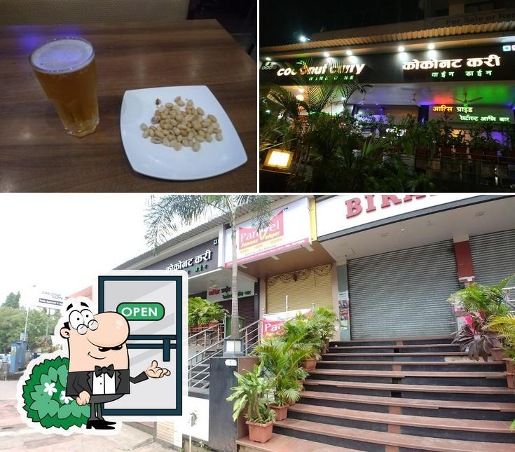 Coconut Curry Wine & Dine is distinguished by exterior and beer