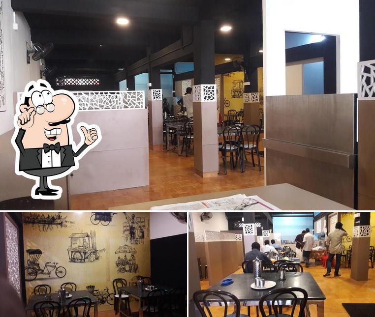 The interior of Hotel Hira, Family restaurant