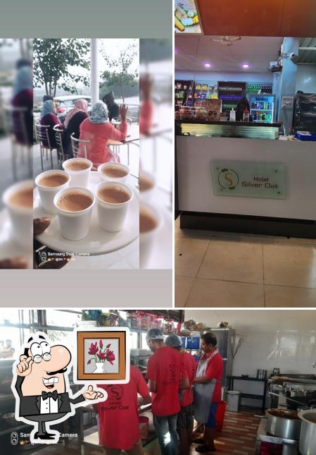 The interior of Hotel Silver Oak Pure Veg