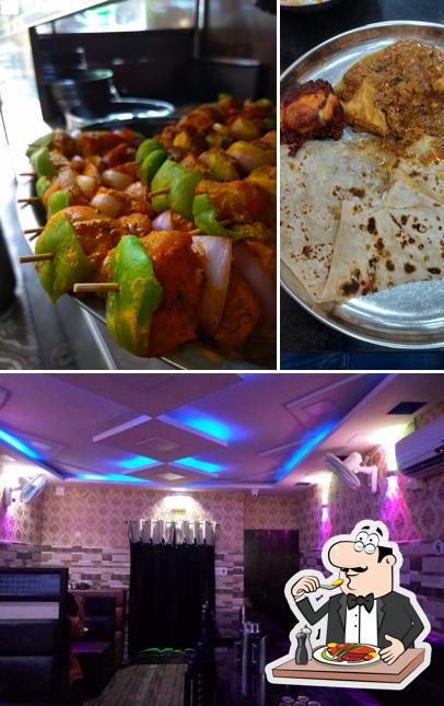The restaurant's food and bar counter