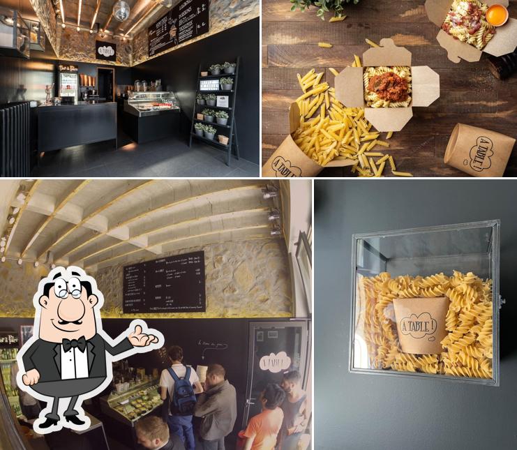 La immagine della interni e cibo di A Table