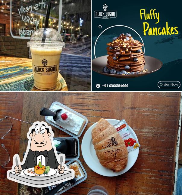 Among different things one can find food and drink at Black Sugar