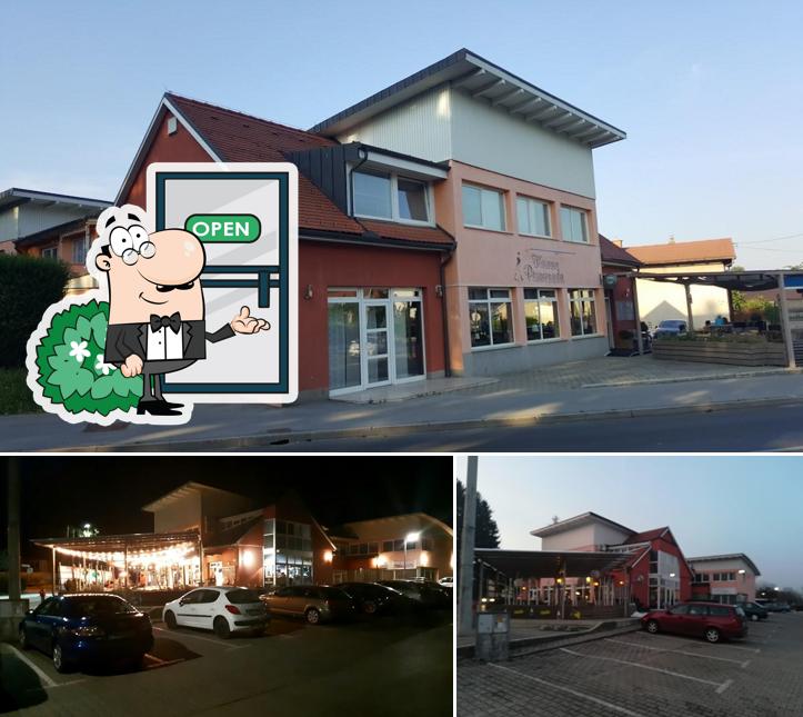 Gli esterni di cafe Promenade