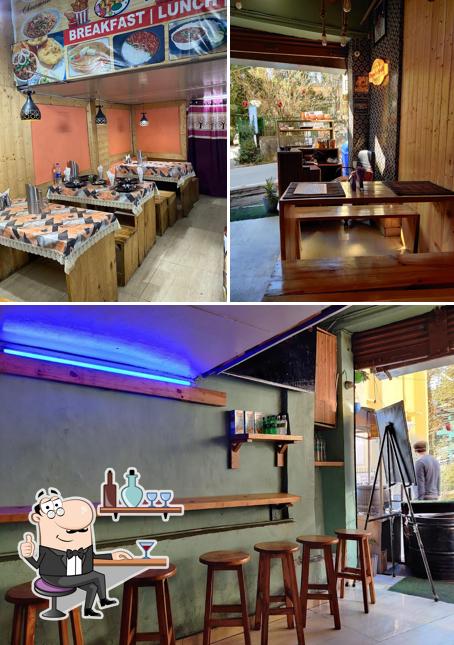 The interior of Evergreen Restaurant