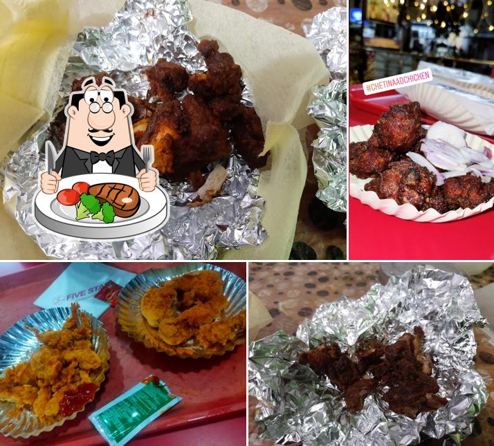 Try out meat dishes at Five Star Chicken