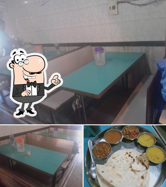 The image of Hotel Priya’s interior and dessert